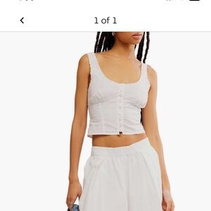 SEXY 2-Piece LOUNGEWEAR/PJ’s FREE PEOPLE Cotton/Eyelet Pant&Tank Set -BRAND NEW!